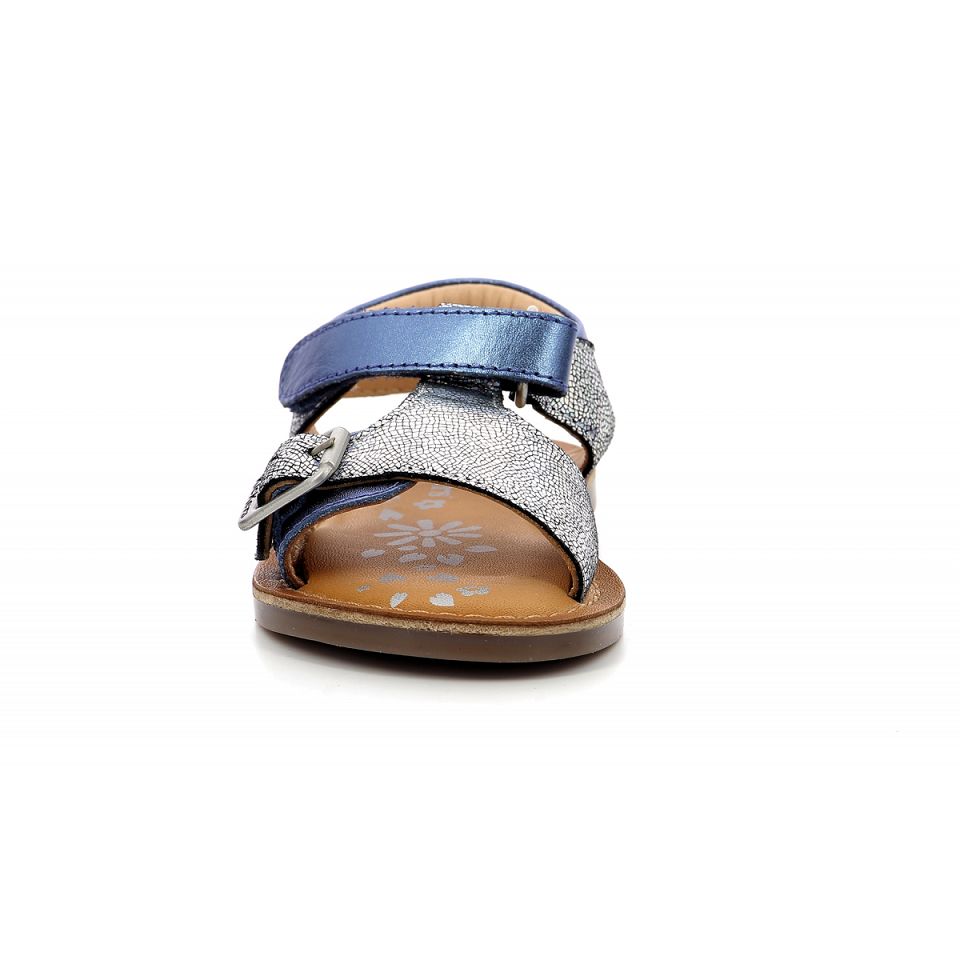 Kickers Diazz Sandaler Tjej Marinblå Metal | 93014-OAVE