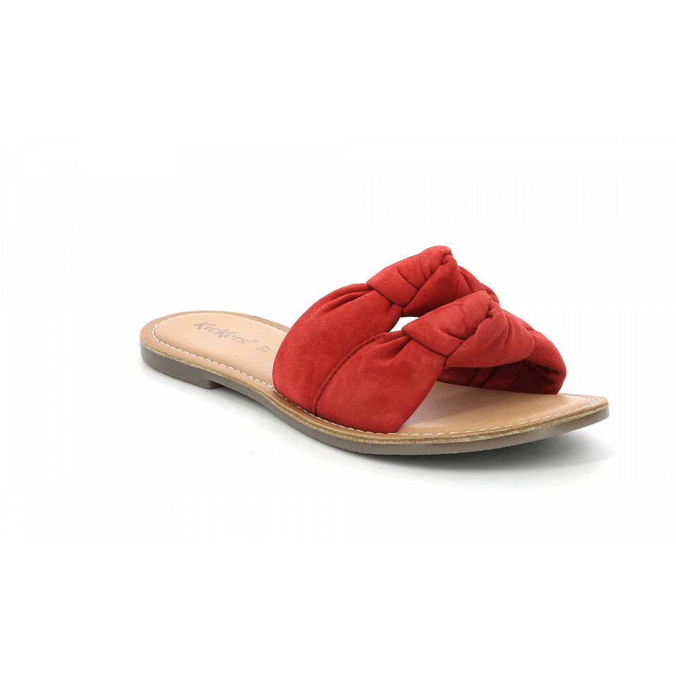 Kickers Divalto Sandaler Dam Röda | 49613-DQZH