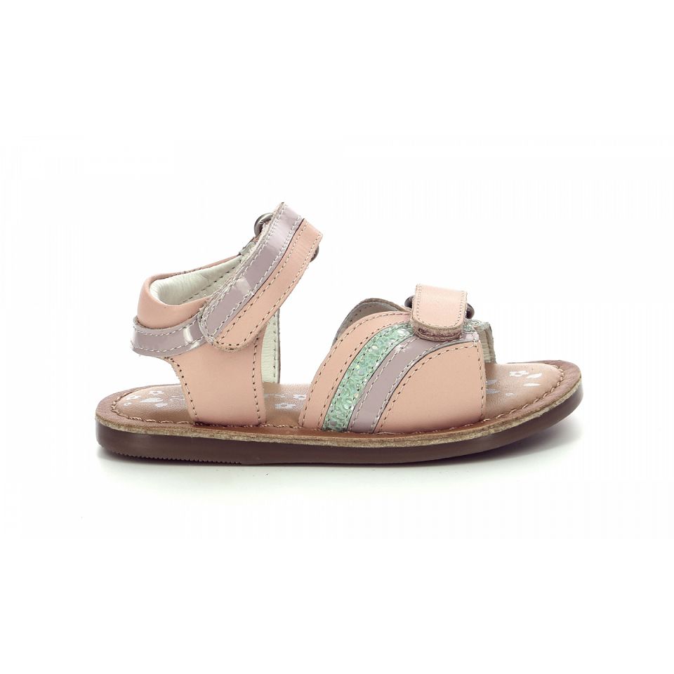 Kickers Divizza Sandaler Tjej Ljusrosa Lila Gröna | 94801-UCGO