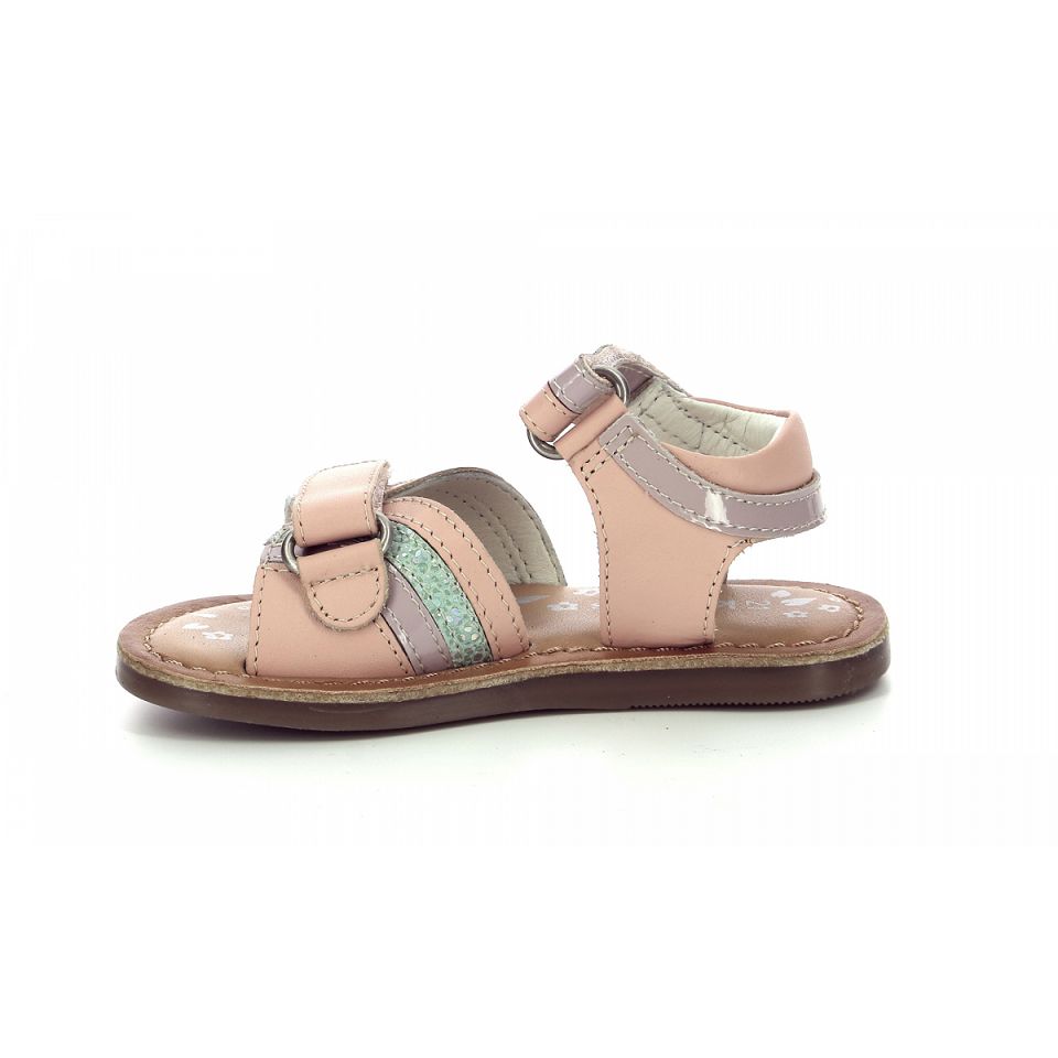 Kickers Divizza Sandaler Tjej Ljusrosa Lila Gröna | 94801-UCGO