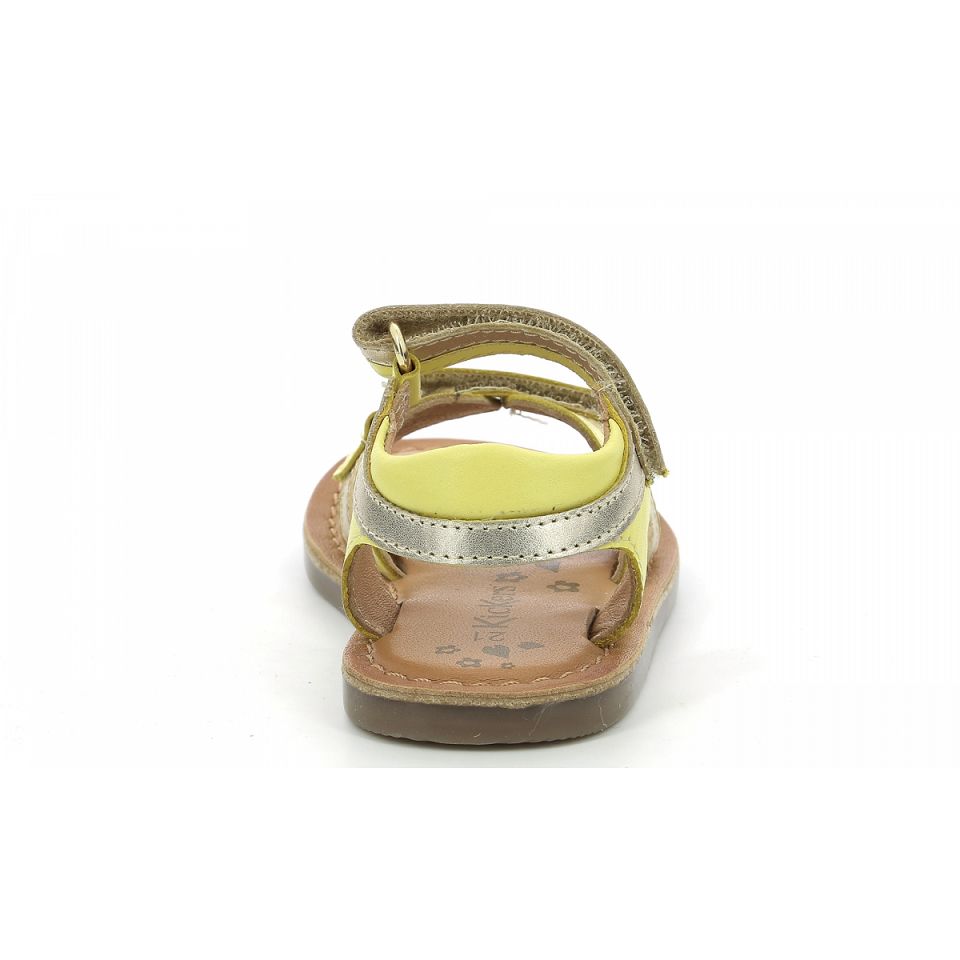 Kickers Divizza Sandaler Tjej Metal | 96803-EUVI