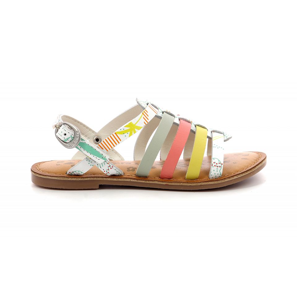 Kickers Dixon Sandaler Tjej Vita | 59148-XIYZ