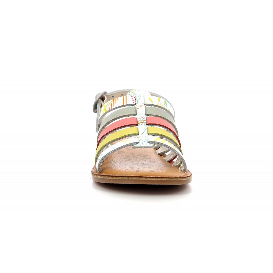 Kickers Dixon Sandaler Tjej Vita | 59148-XIYZ