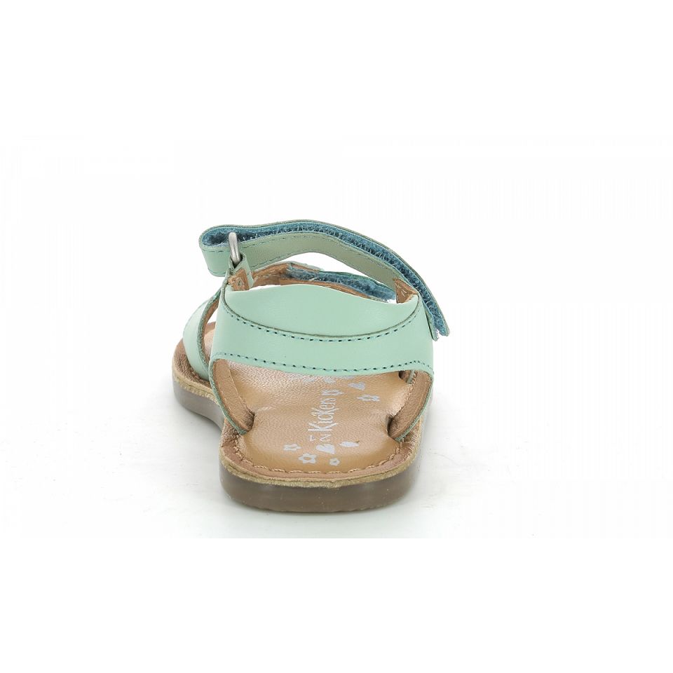 Kickers Dyastar Sandaler Tjej Gröna Ljusmetal | 49386-OPTI