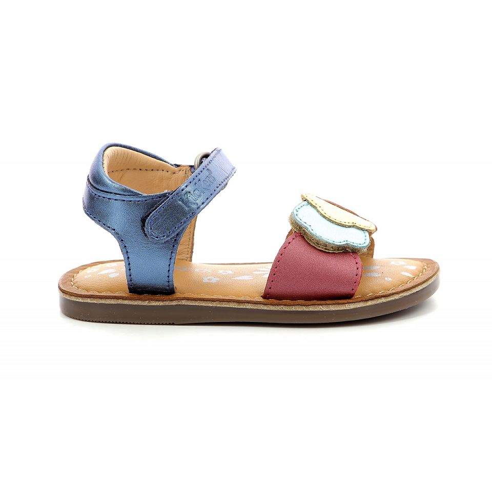 Kickers Dyastar Sandaler Tjej Marinblå Metal | 84351-QPBA