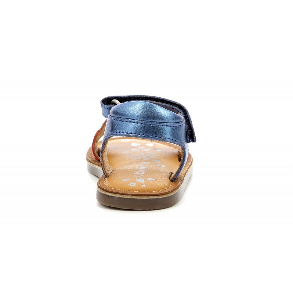 Kickers Dyastar Sandaler Tjej Marinblå Metal | 84351-QPBA