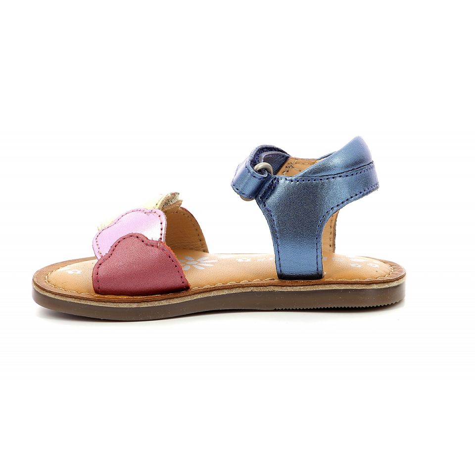 Kickers Dyastar Sandaler Tjej Marinblå Metal | 84351-QPBA