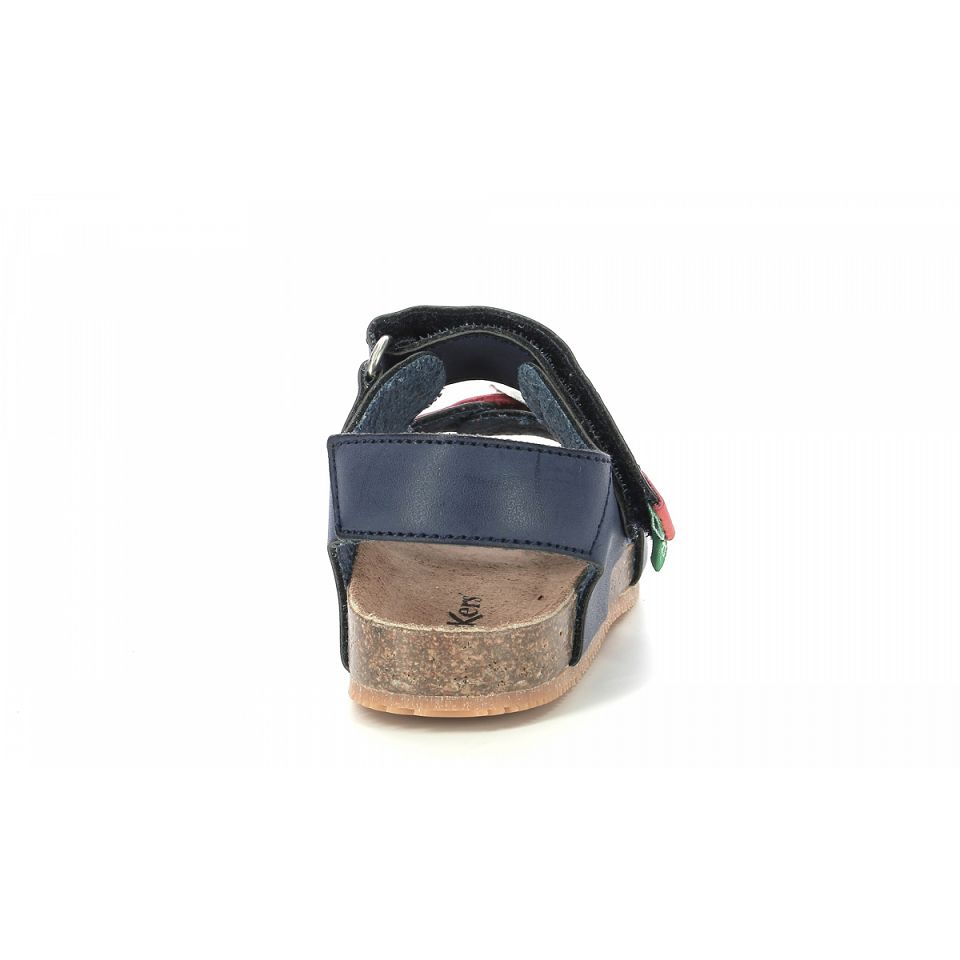 Kickers Fuxio Sandaler Pojke Navyange | 07964-BOJF