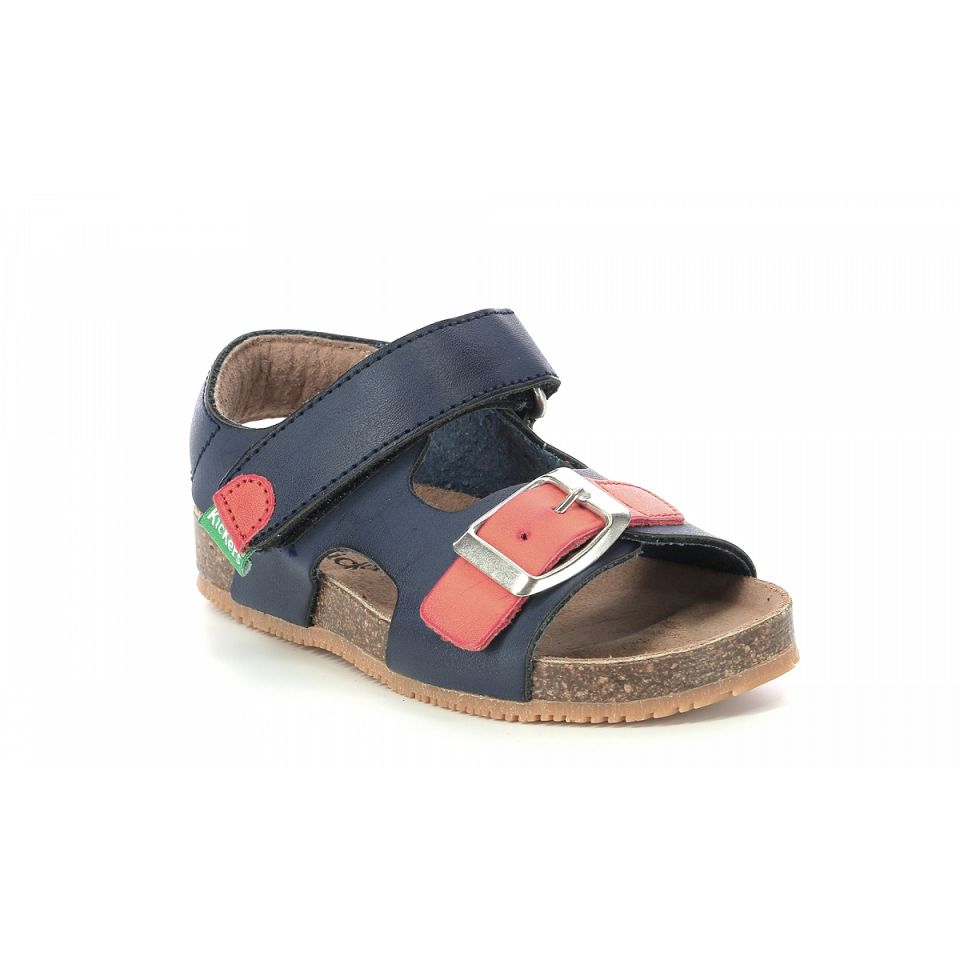 Kickers Fuxio Sandaler Pojke Navyange | 07964-BOJF