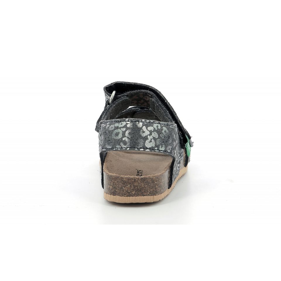 Kickers Fuxio Sandaler Pojke Silver Leopard | 03785-EOBA