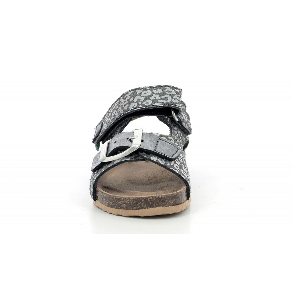 Kickers Fuxio Sandaler Pojke Silver Leopard | 03785-EOBA