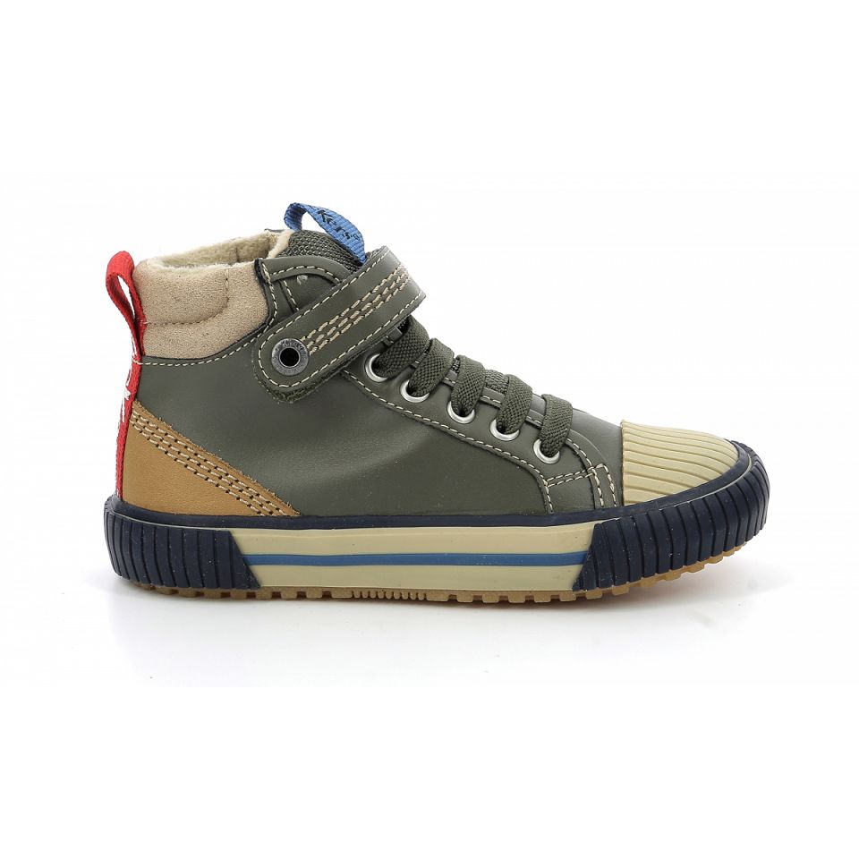 Kickers Geckiro hi Sneakers Pojke Khaki | 48915-UHFV