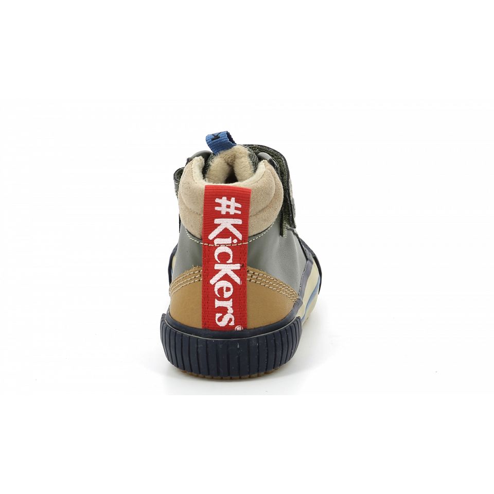 Kickers Geckiro hi Sneakers Pojke Khaki | 48915-UHFV