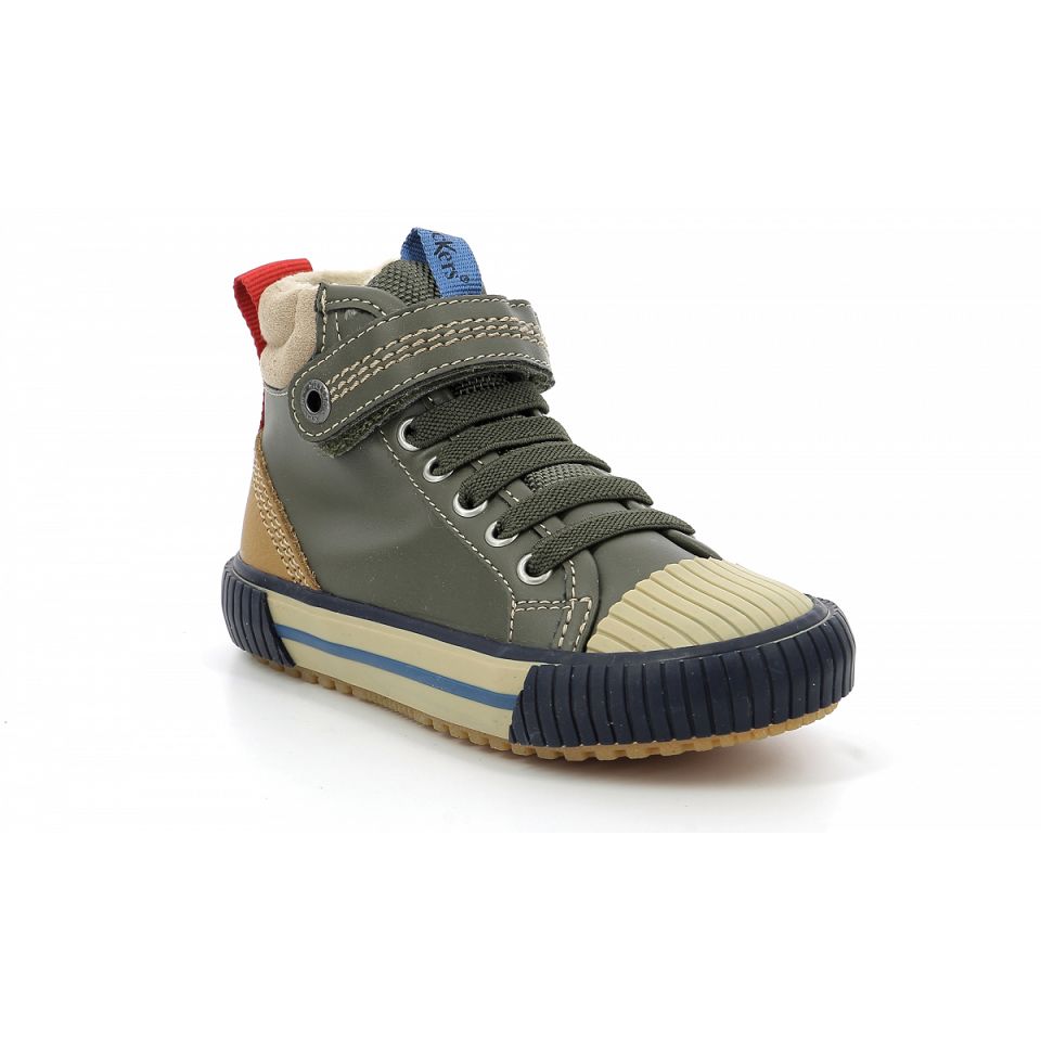Kickers Geckiro hi Sneakers Pojke Khaki | 48915-UHFV