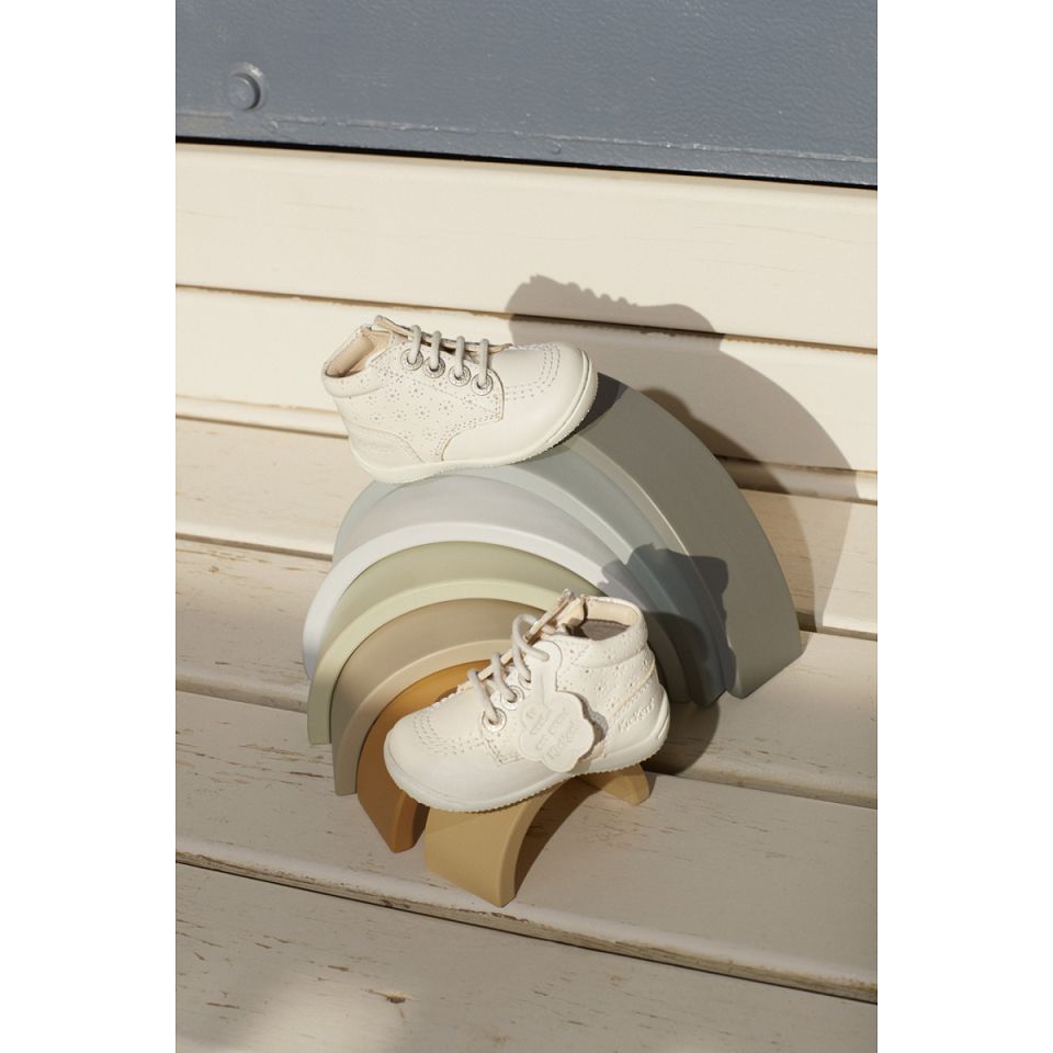 Kickers Gullyzip Sneakers Tjej Vita | 72396-CKFO