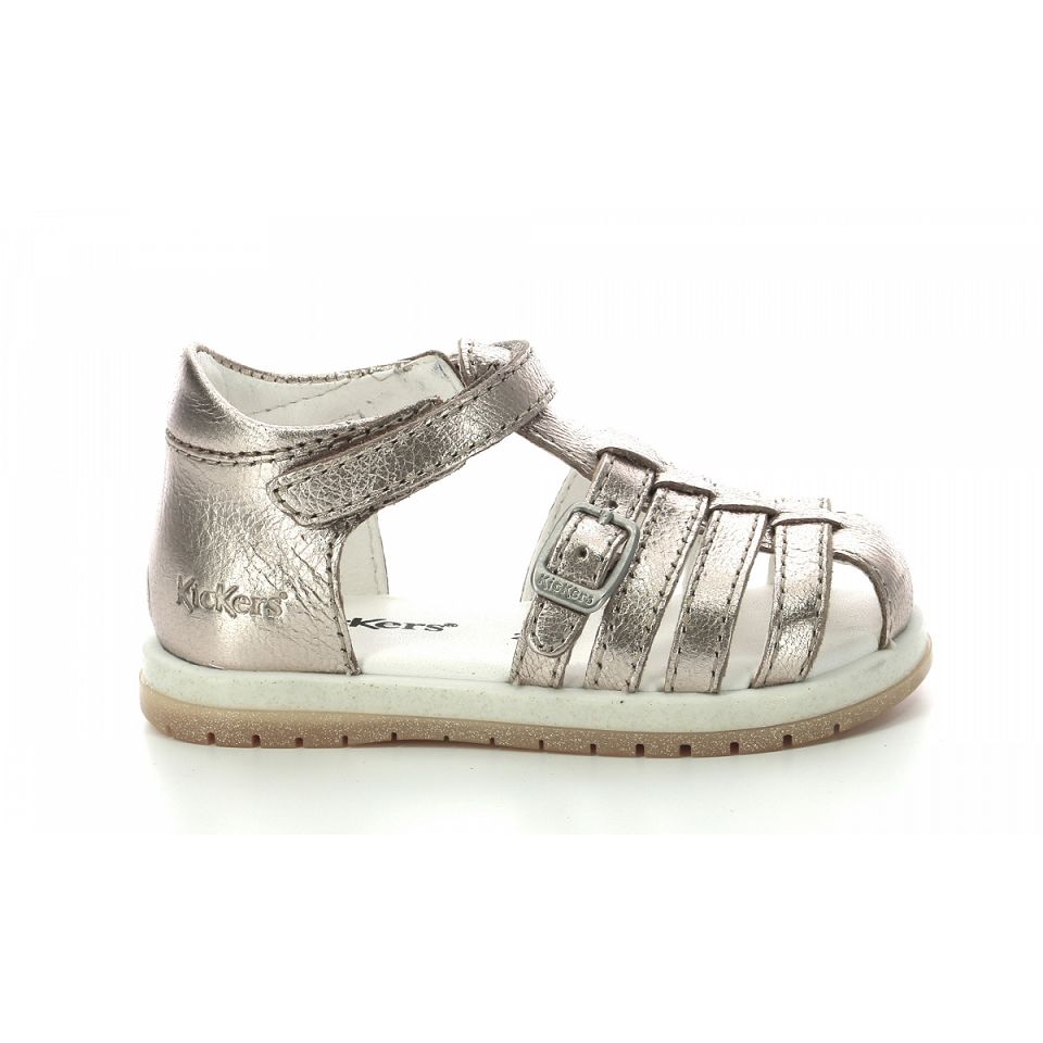 Kickers Gyana Sandaler Tjej Guld | 15348-QGFU