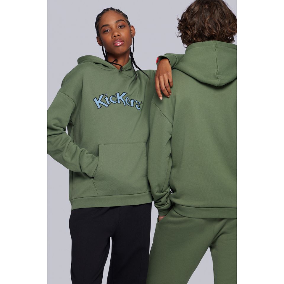 Kickers Hoodie Herr Khaki | 37892-TLCZ