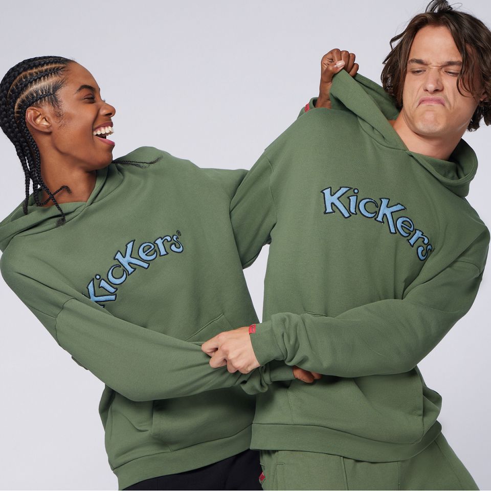 Kickers Hoodie Herr Khaki | 37892-TLCZ
