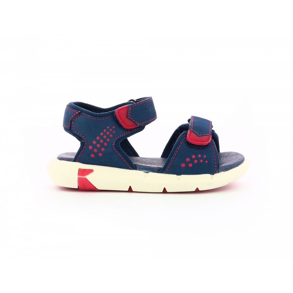 Kickers Jumangap Sandaler Tjej Marinblå Röda | 15390-TBKE