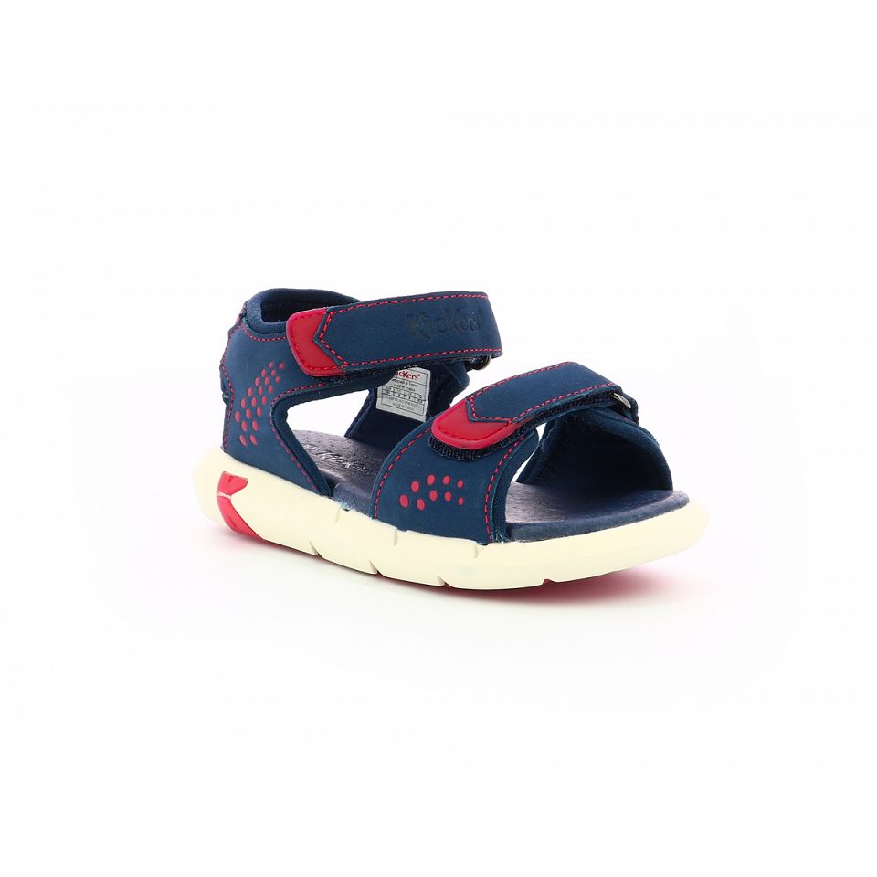 Kickers Jumangap Sandaler Tjej Marinblå Röda | 15390-TBKE