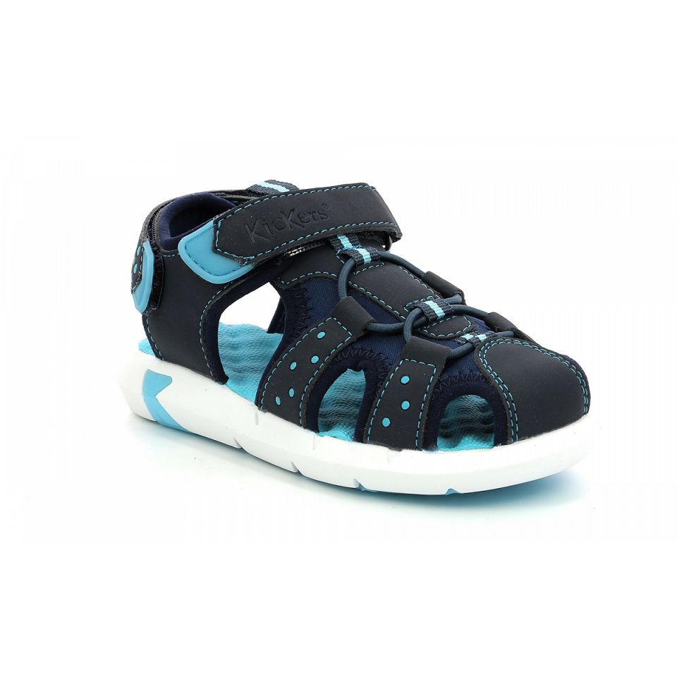 Kickers Jumange Sandaler Pojke Mörkblå | 64509-JEZC