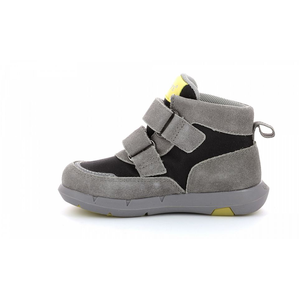 Kickers Junibo Sneakers Pojke Grå Gröna | 28076-HLVZ
