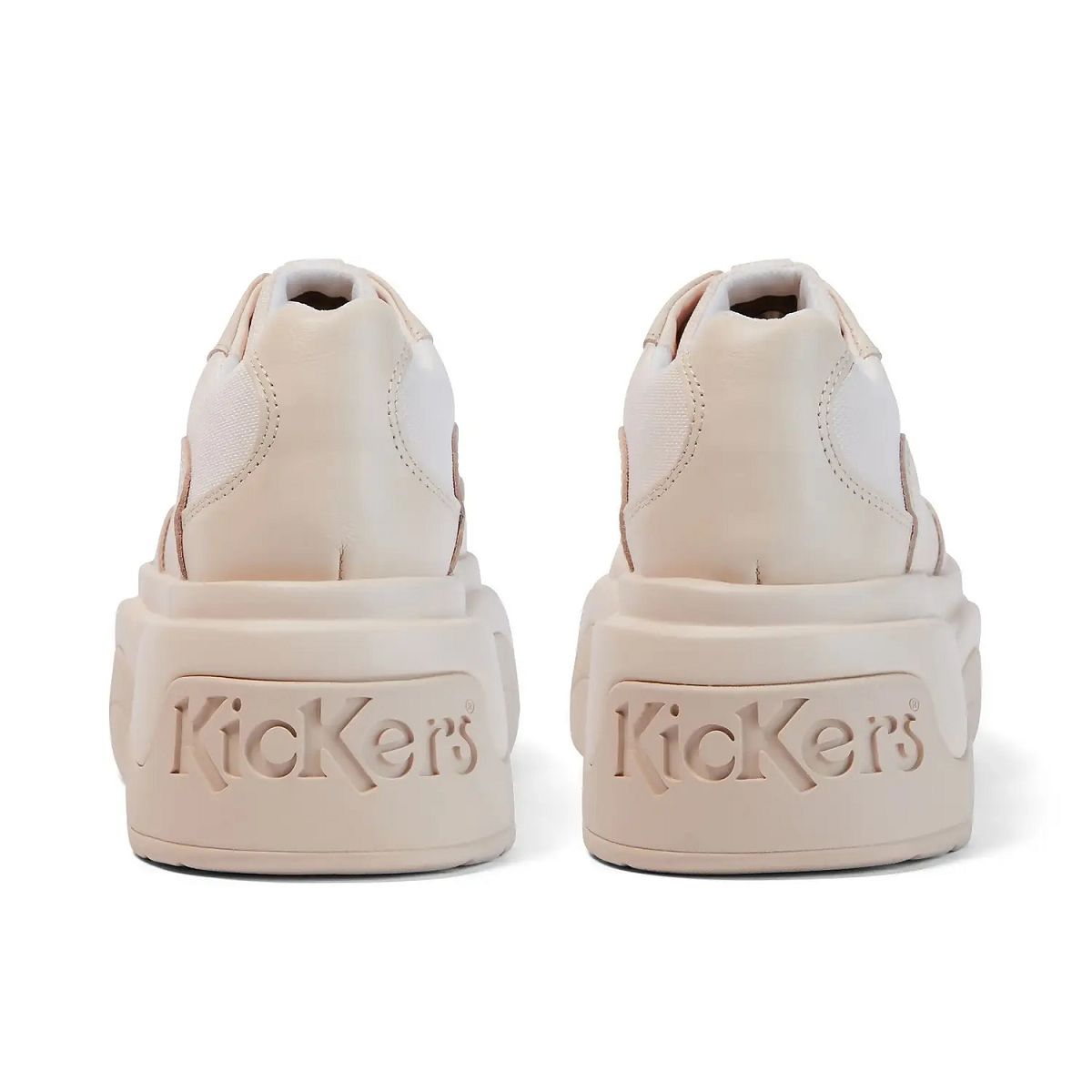 Kickers Kade Lo Leather Sneakers Dam Grädde | 23809-BYGO
