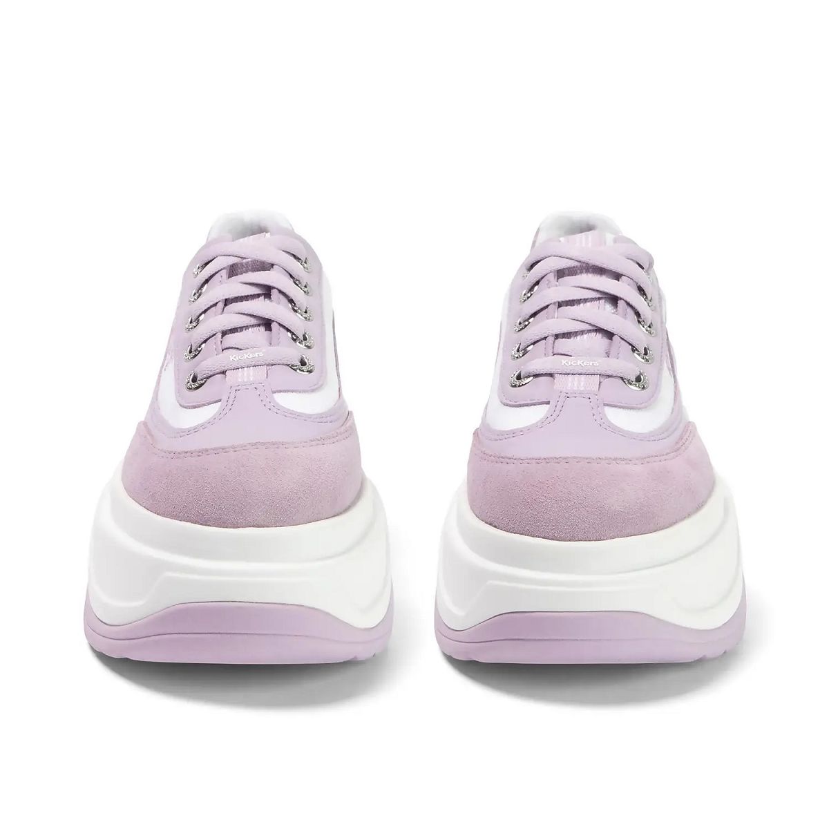 Kickers Kade Lo Leather Sneakers Dam Lila | 27451-AHID