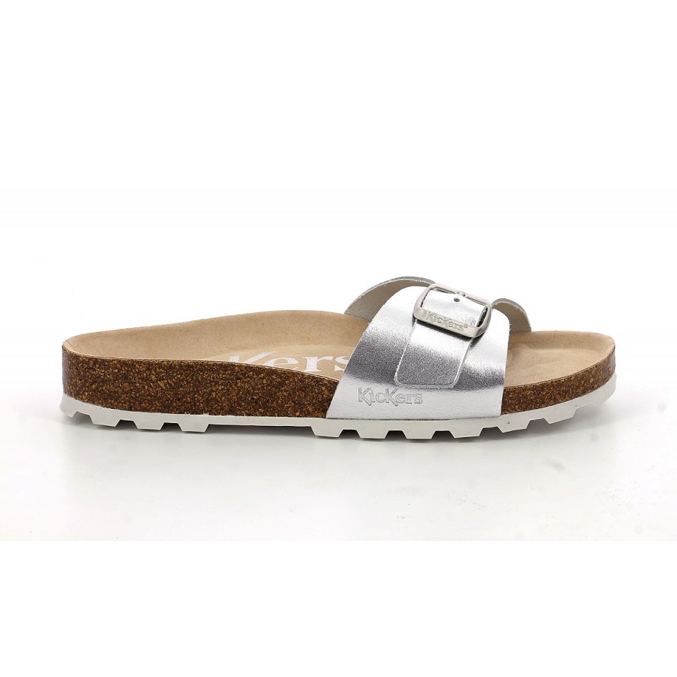 Kickers Kick eyra Sandaler Dam Silver | 59023-JNPX