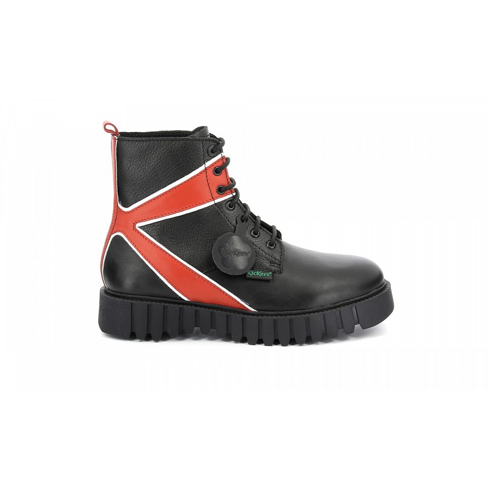 Kickers Kick fabulous Stövlar Herr Black/red | 92853-SGMH