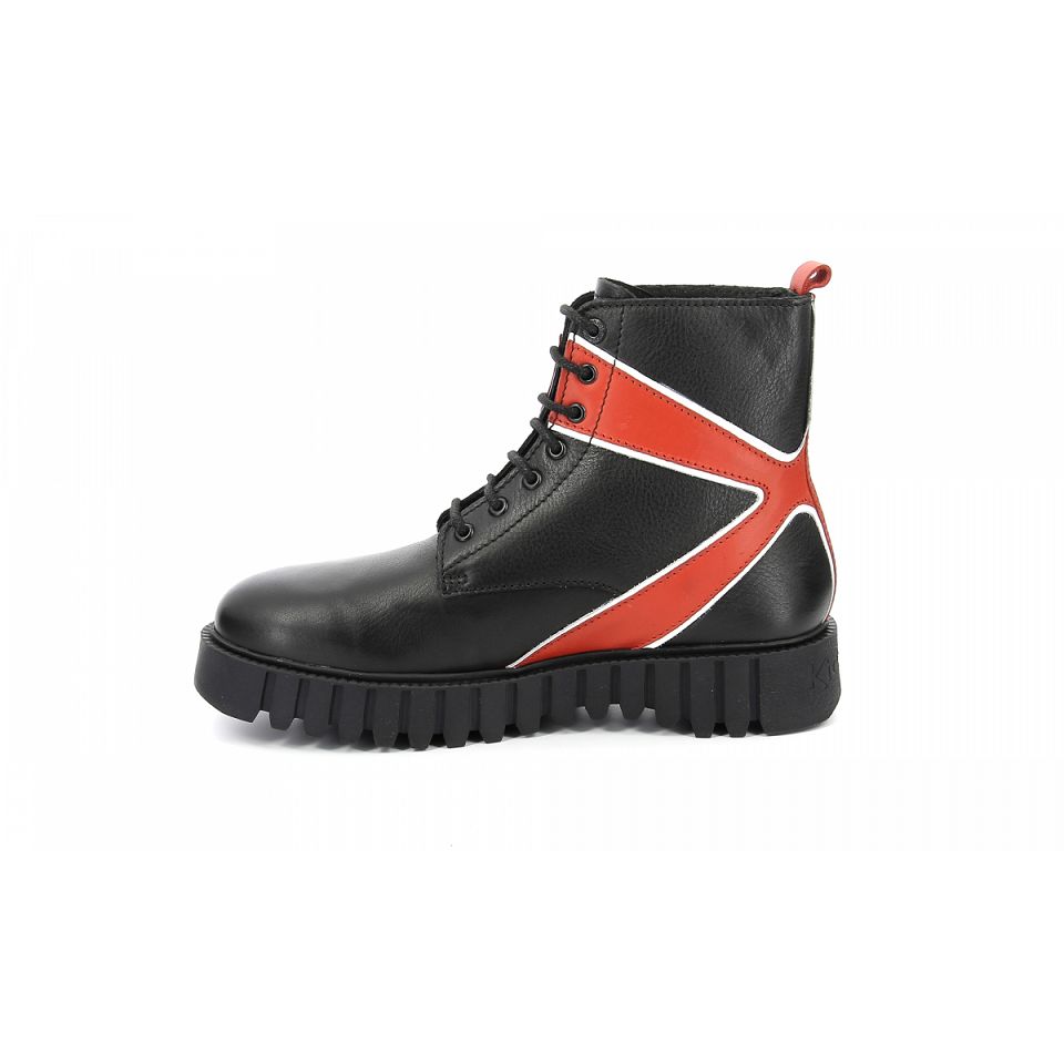 Kickers Kick fabulous Stövlar Herr Black/red | 92853-SGMH