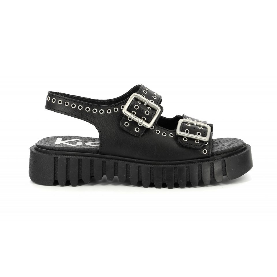 Kickers Kick falk Sandaler Dam Svarta | 48690-TLVO