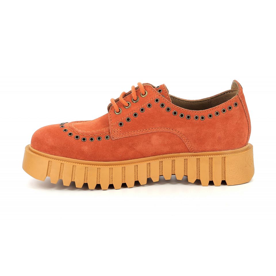Kickers Kick famous Derbyskor Dam Orange | 37160-QPBJ