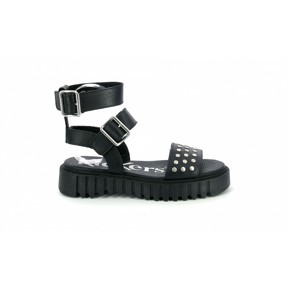 Kickers Kick fan Sandaler Dam Svarta | 23897-YFDO
