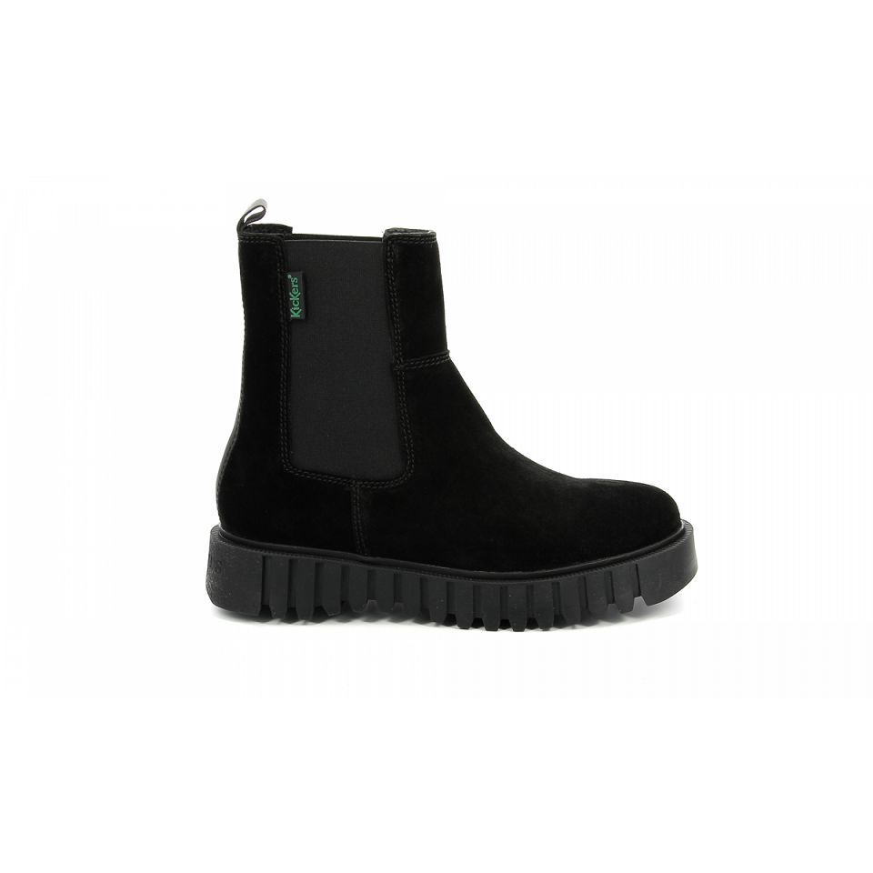 Kickers Kick favorite Chelsea Boots Dam Svarta | 01643-CZMS