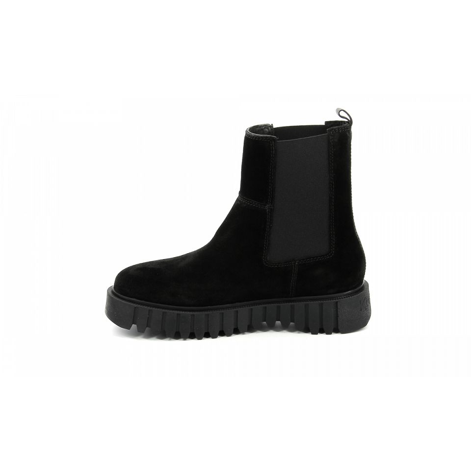 Kickers Kick favorite Chelsea Boots Dam Svarta | 01643-CZMS