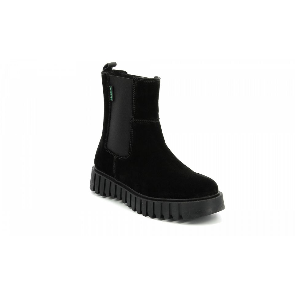 Kickers Kick favorite Chelsea Boots Dam Svarta | 01643-CZMS