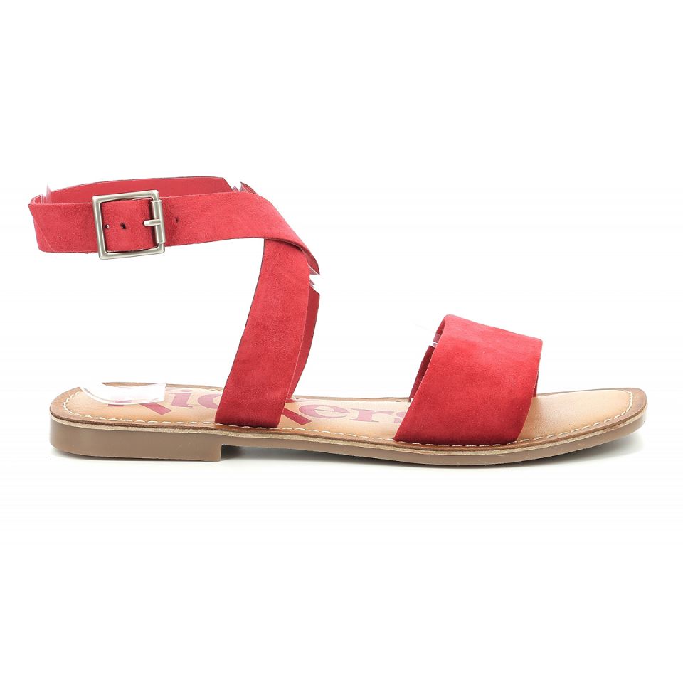 Kickers Kick gimik Sandaler Dam Röda | 35816-EZFD