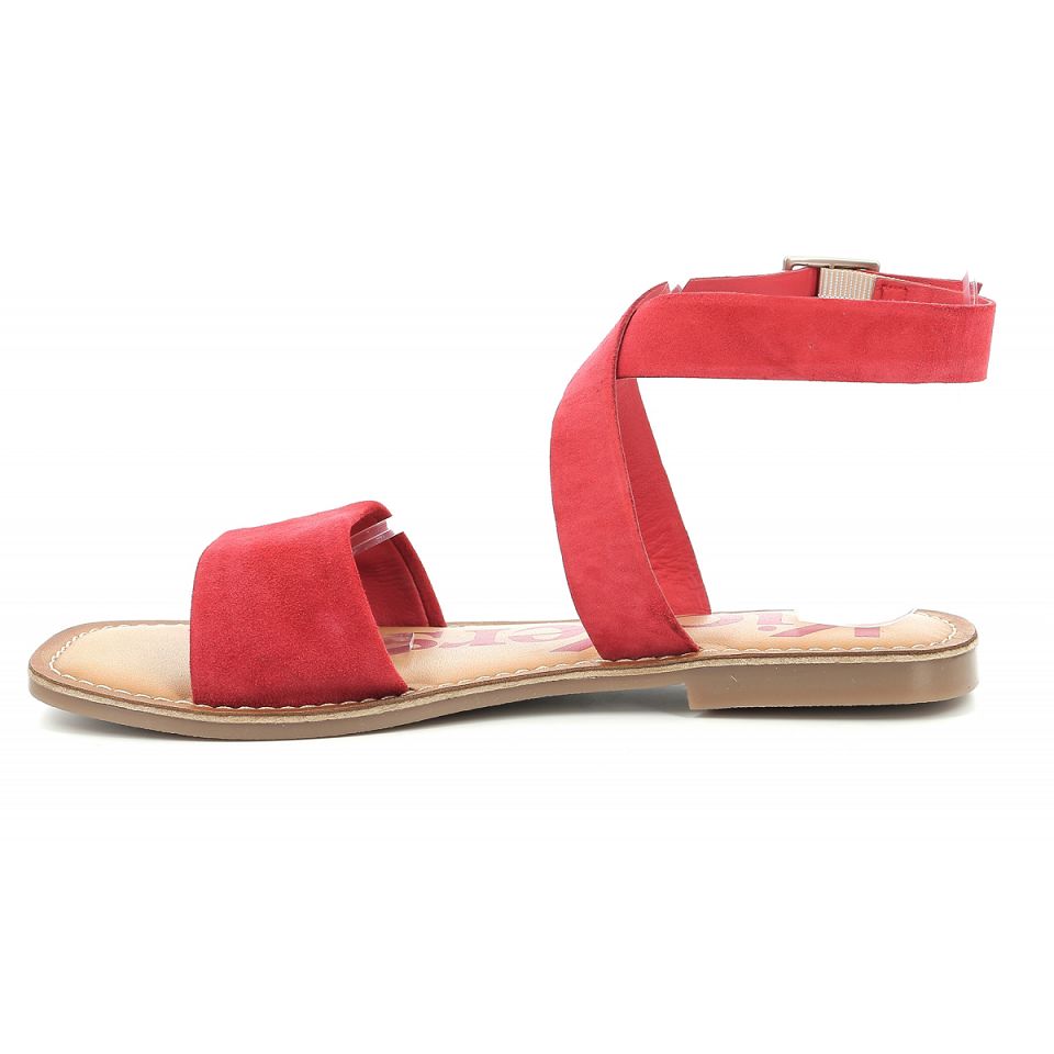 Kickers Kick gimik Sandaler Dam Röda | 35816-EZFD
