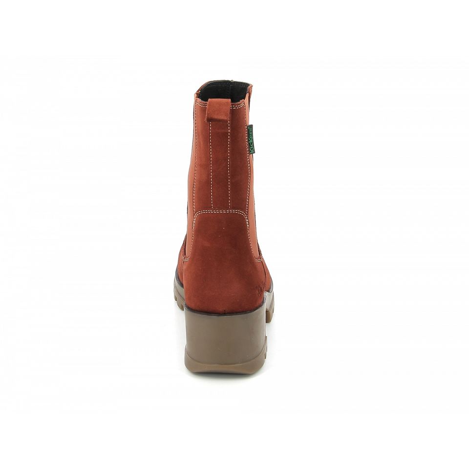 Kickers Kick happy Chelsea Boots Dam Orange | 12579-CALE