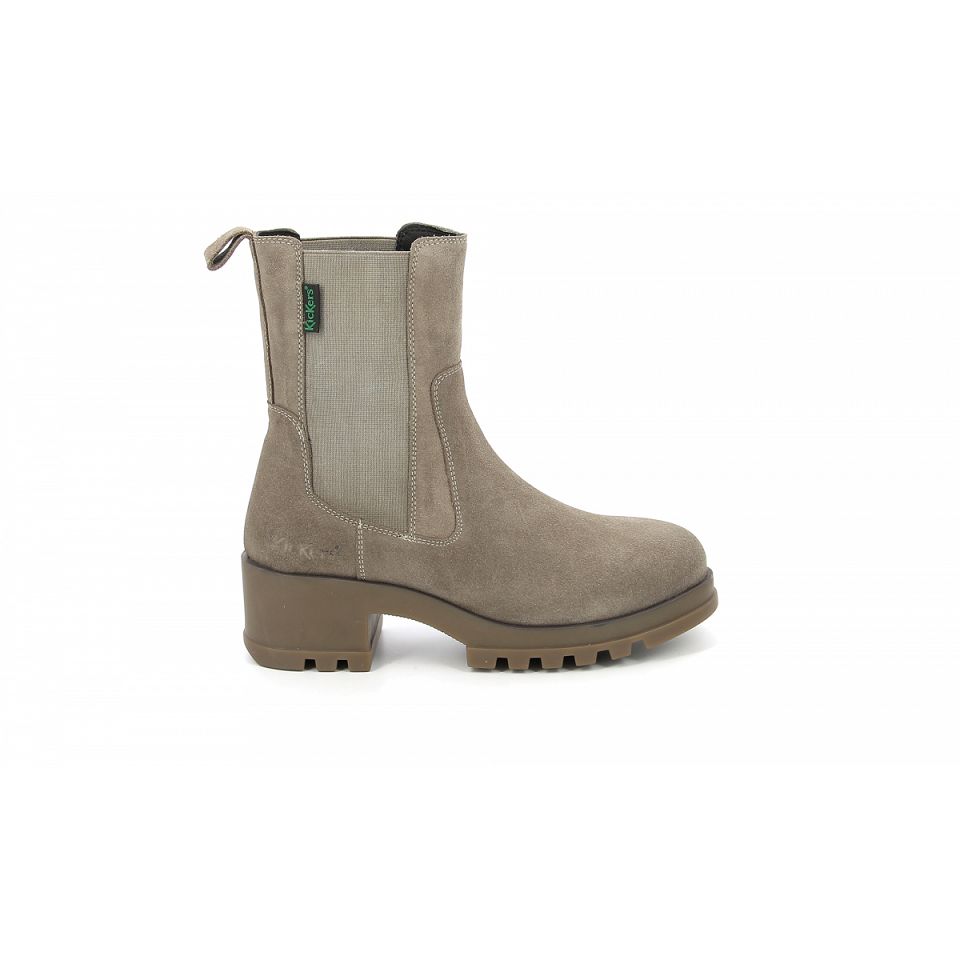 Kickers Kick happy Chelsea Boots Dam Silver | 02549-JGRN