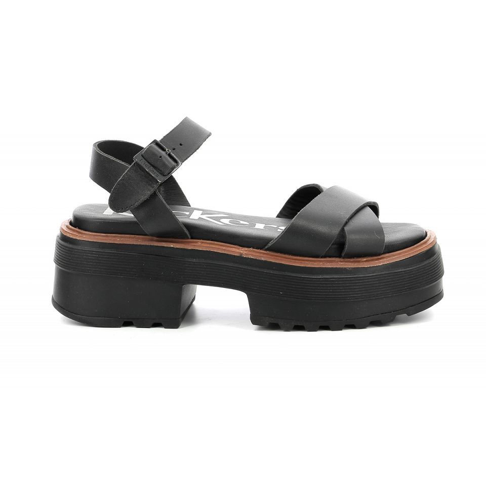 Kickers Kick heko Sandaler Dam Svarta | 92845-XCKI