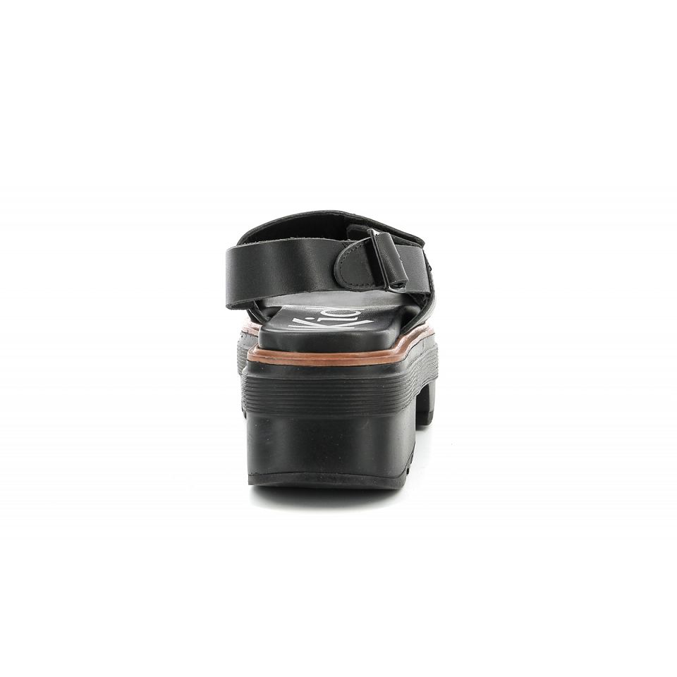 Kickers Kick helio Sandaler Dam Svarta | 97053-DYKP