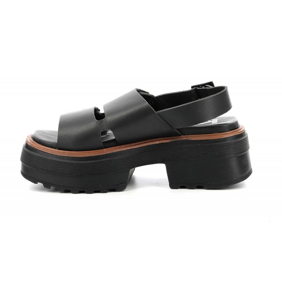 Kickers Kick helio Sandaler Dam Svarta | 97053-DYKP