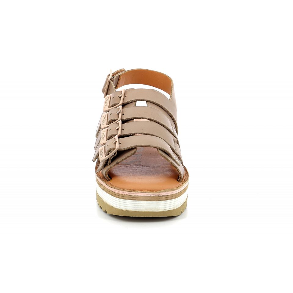 Kickers Kick hi Sandaler Dam Ljusbeige | 42693-VTED