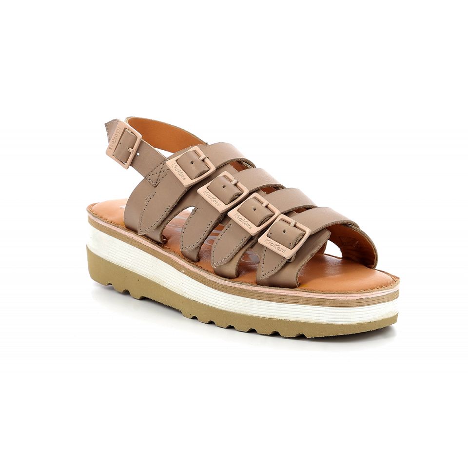 Kickers Kick hi Sandaler Dam Ljusbeige | 42693-VTED