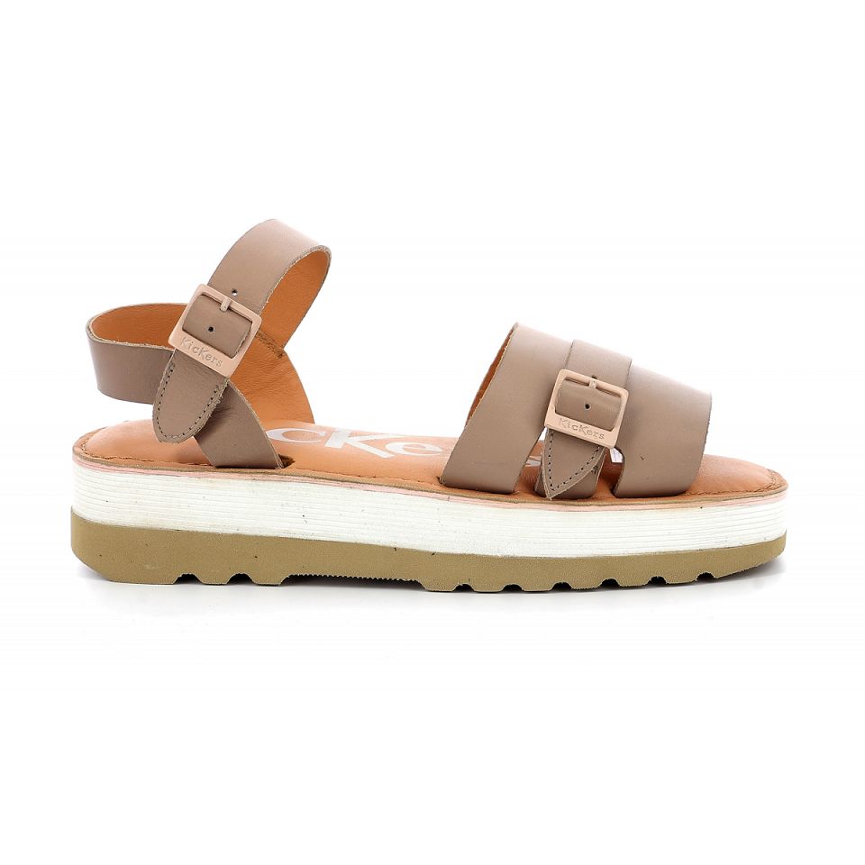 Kickers Kick hi Sandaler Dam Ljusbeige | 62137-GXJF