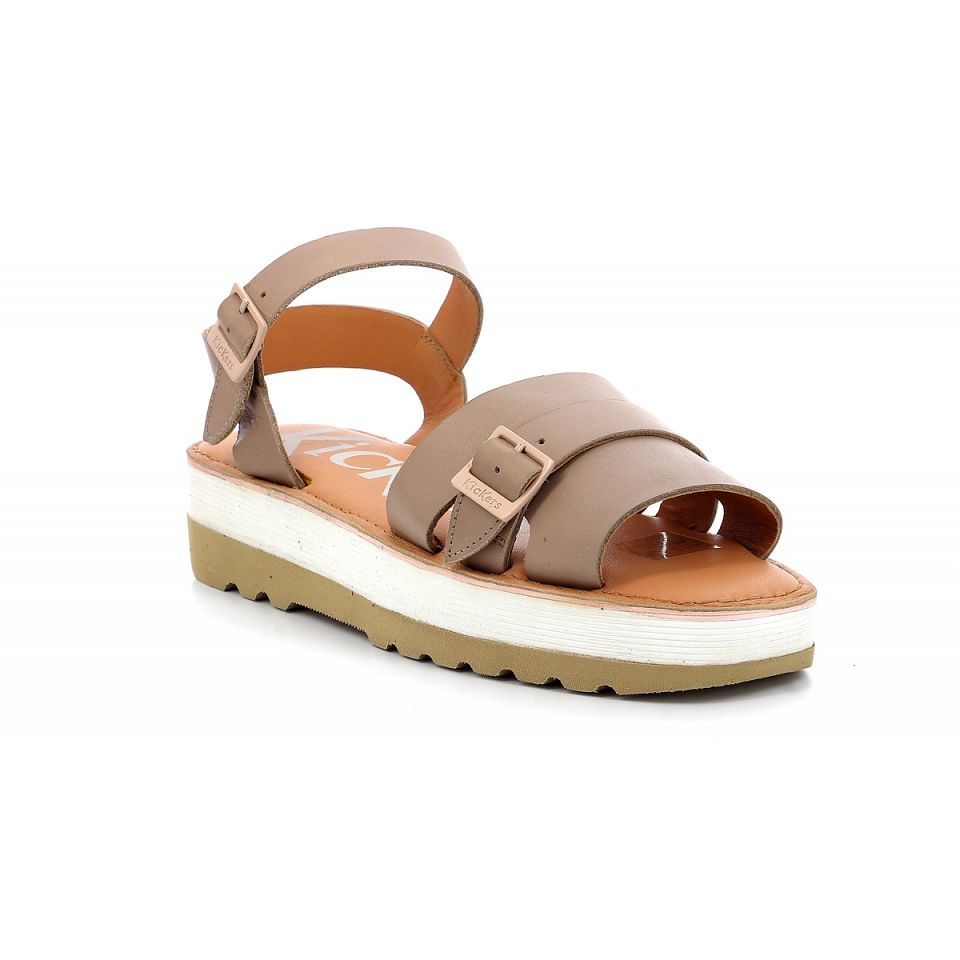 Kickers Kick hi Sandaler Dam Ljusbeige | 62137-GXJF