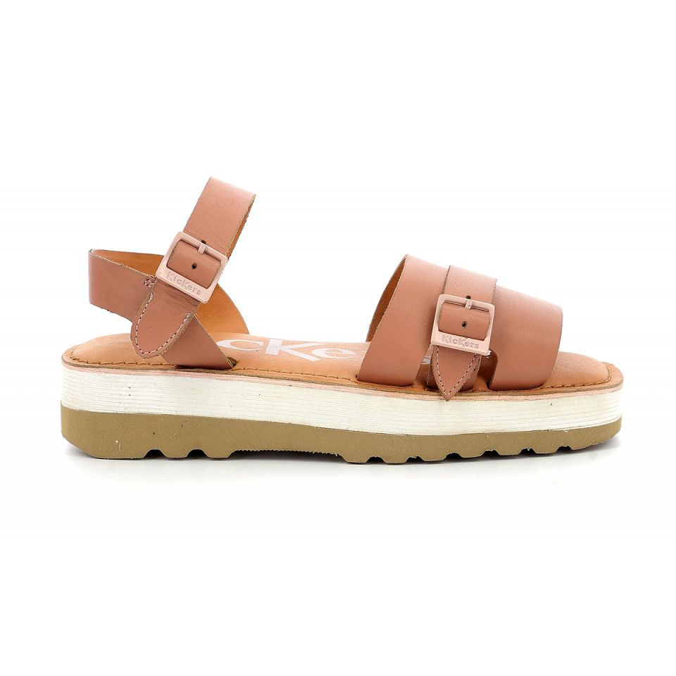 Kickers Kick hi Sandaler Dam Nude | 67398-RLKZ