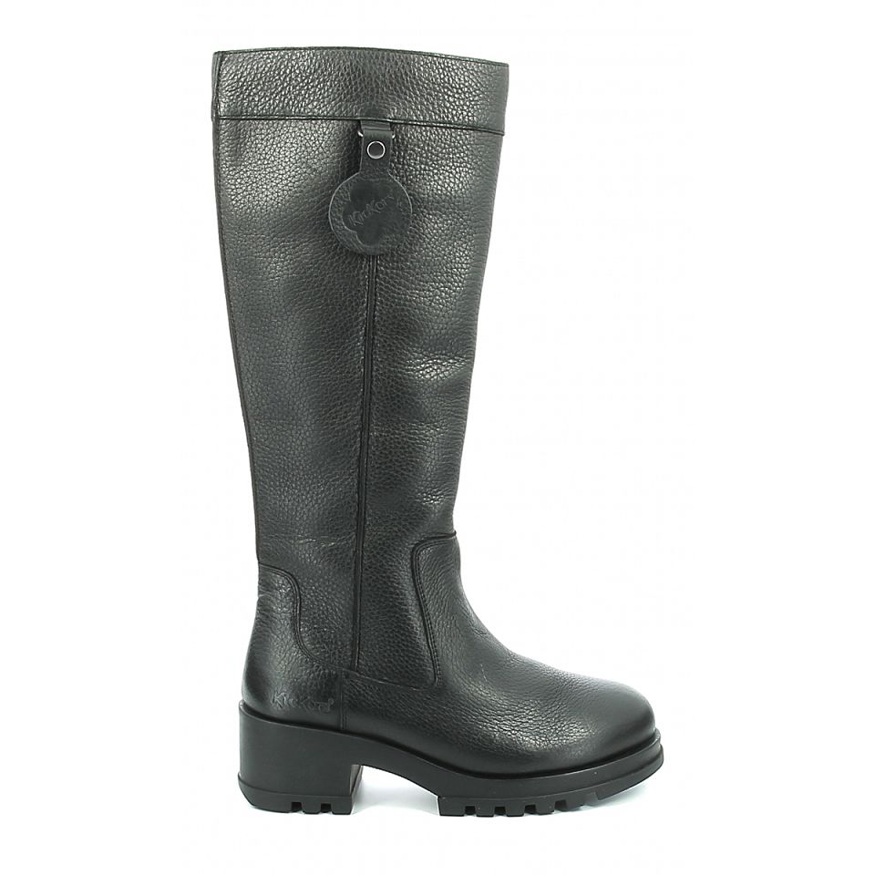 Kickers Kick higher Höga Stövlar Dam Svarta | 36945-LIXY